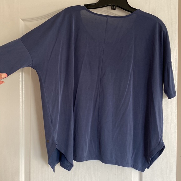 AEO Oversized Soft & Sexy Tee with Pocket, Dolman Sleeves, Side Split - Picture 6 of 7